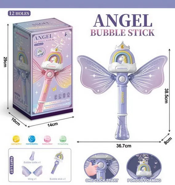 HKM-073043 Unicorn Mini Bubble Wands for Kids - Automatic Bubble Blower Toy, Perfect for Outdoor Fun