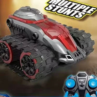 HKM-073235 All Terrain 1/28 Scale 360 Degree Rotating Off Road Tracked Remote Control Stunt Car