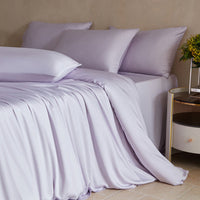 HKM-073235 Solid Color Bamboo Fiber Bedding Set in Various Sizes and Styles