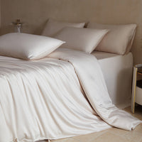 HKM-073235 Solid Color Bamboo Fiber Bedding Set in Various Sizes and Styles