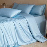 HKM-073235 Solid Color Bamboo Fiber Bedding Set in Various Sizes and Styles