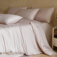 HKM-073235 Solid Color Bamboo Fiber Bedding Set in Various Sizes and Styles