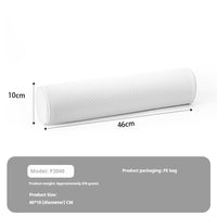 HKM-073363 Ergonomic Blue and White Memory Foam Neck Roll Pillow 46 x 10 cm