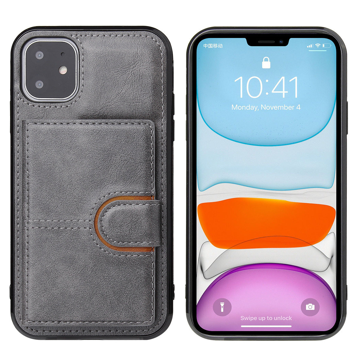 HKM-073491 Multi-Function Leather Phone Case with Card Holder for iPhone and Samsung Models