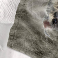 HKM-073555 Cozy Flannel Throw Blanket - Soft, Warm, Multifunctional, 75x100cm for Couch, Bed, Office