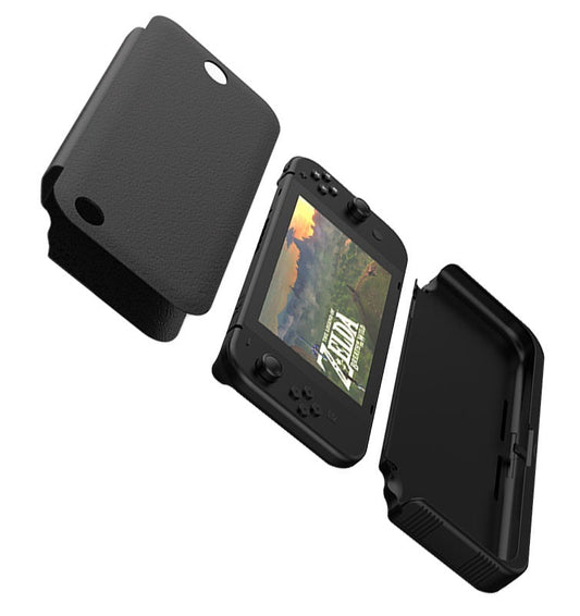 HKM-073619 NS Compatible Leather Protective Charging Case with 10000mAh Capacity and Type C Interface