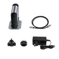 HKM-073747 16-in-1 Type-C Hub Docking Station with External Power Supply and 1000Mbps Transmission Rate