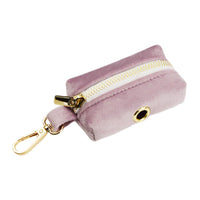 HKM-073747 Velvet Fabric Dog Collar with Leash, Bow, Flower, Vest, and Poop Bag Included