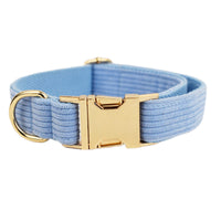 HKM-073747 Velvet Fabric Dog Collar with Leash, Bow, Flower, Vest, and Poop Bag Included