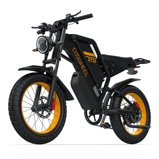 KTX-073939 Dual Battery Electric Motorcycle 2000W 40AH Electric Mountain Bike, Max Speed 65km/h, Cruiser Style with Double Suspension
