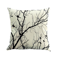 HKM-074067 Floral Linen Cushion Cover with Pillowcase - Modern 45x45cm Design