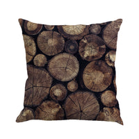 HKM-074067 Floral Linen Cushion Cover with Pillowcase - Modern 45x45cm Design