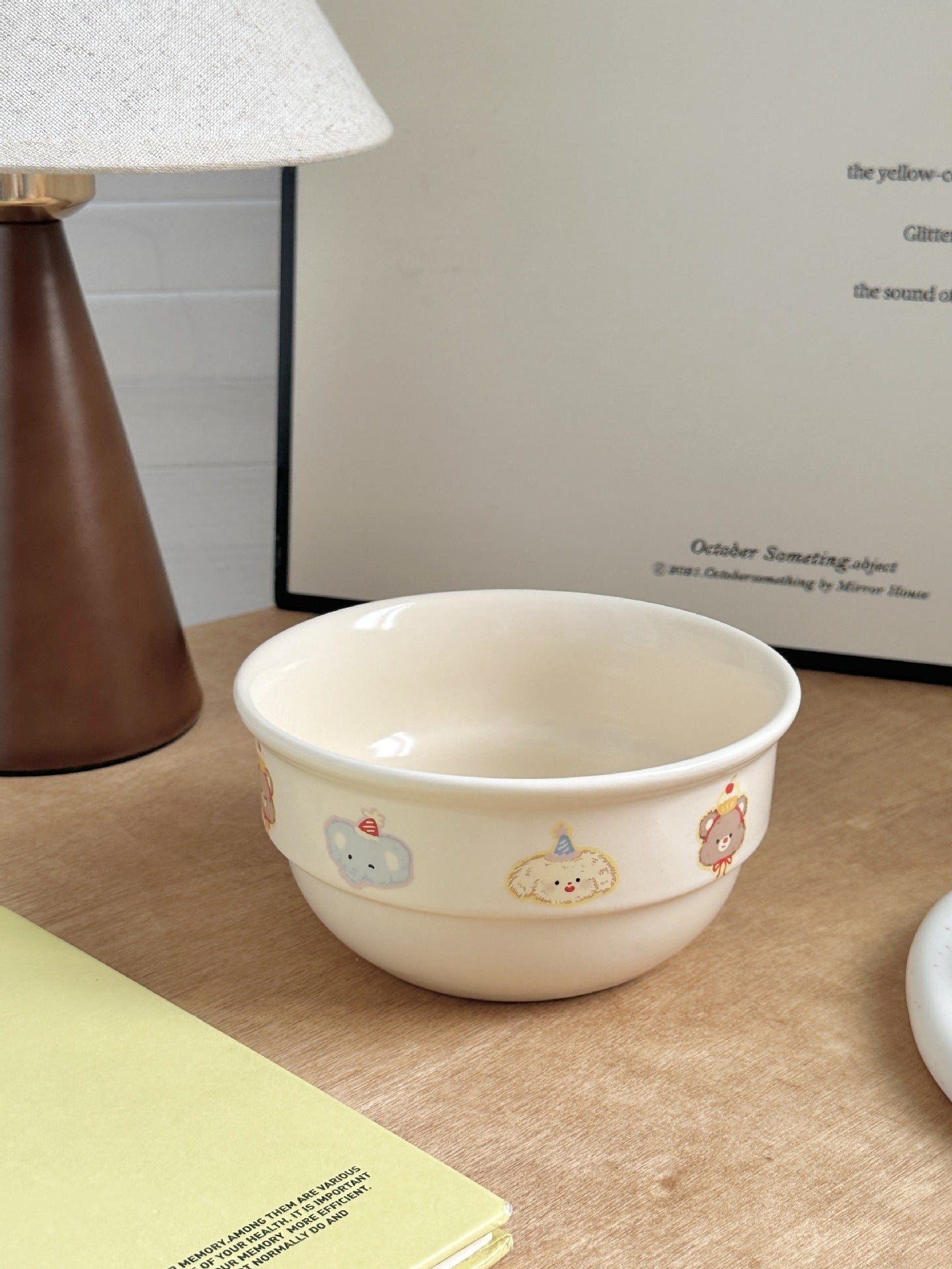 HKM-074259 Cute Ceramic Cherry Sausage Dog Bowl – Adorable Tableware for Kids