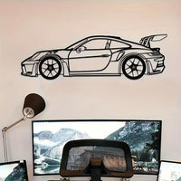 HKM-074323 Modern Metal Sports Car Wall Art Decoration for Home and Office