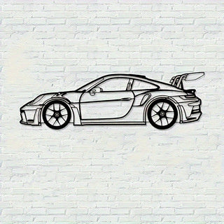 HKM-074323 Modern Metal Sports Car Wall Art Decoration for Home and Office