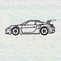 HKM-074323 Modern Metal Sports Car Wall Art Decoration for Home and Office