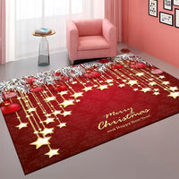 HKM-074451 Abstract Cartoon and Plant-Themed Polyester Fiber Carpet - Various Sizes Available