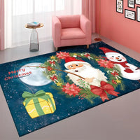 HKM-074451 Abstract Cartoon and Plant-Themed Polyester Fiber Carpet - Various Sizes Available