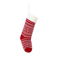 HKM-074515 Cozy Red and Green Wool Christmas Socks for Holiday Comfort