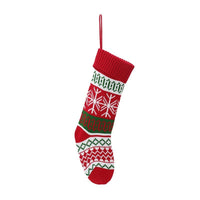 HKM-074515 Cozy Red and Green Wool Christmas Socks for Holiday Comfort