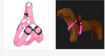 HKM-074579 LED Light-Up Pet Harness and Leash for Medium to Large Dogs - Various Colors Available