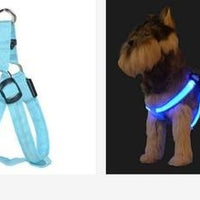HKM-074579 LED Light-Up Pet Harness and Leash for Medium to Large Dogs - Various Colors Available