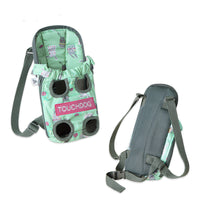 HKM-074579 Pet Outing Chest Carrier Backpack for Cats and Dogs - Adjustable Size S/M/L, Durable Polyester/Cotton Material