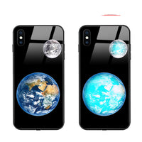 HKM-074643 Cartoon Animal Tempered Glass Phone Case Compatible with iPhone Models