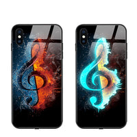 HKM-074643 Cartoon Animal Tempered Glass Phone Case Compatible with iPhone Models