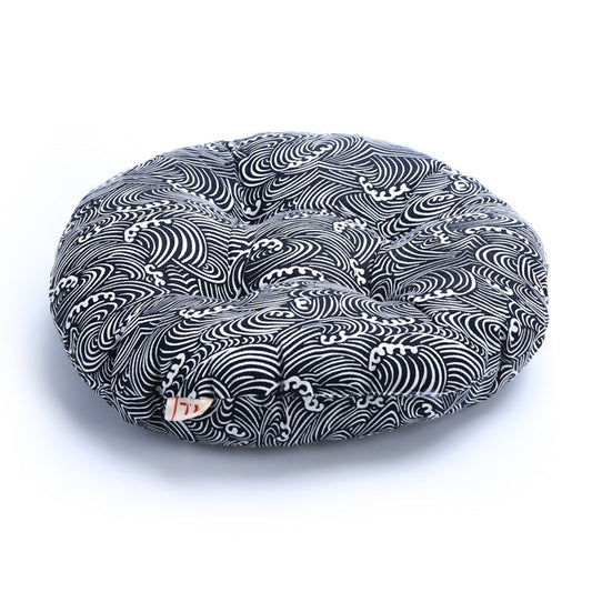 HKM-074771 Round Tatami Cushion in Various Sizes: 43cm, 49cm, 59cm, and 69cm