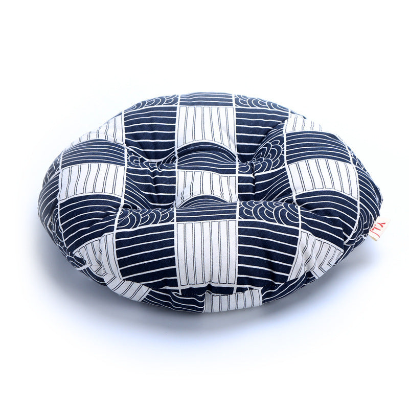 HKM-074771 Round Tatami Cushion in Various Sizes: 43cm, 49cm, 59cm, and 69cm