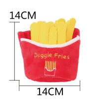HKM-075027 Pet Voice Sound Toy Collection – Big Hamburger, Flat Fries, Triangle Pizza, and More