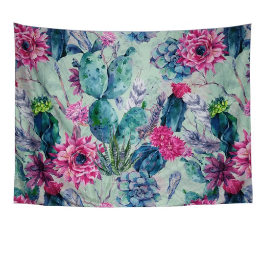 KTX-075091 Colorful Home Printing Tapestry - 100% Polyester Fabric, Vibrant Designs for Any Space