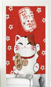 KTX-075091 Elegant Polyester Fabric Door Curtain - Soft, Durable, Versatile Home Décor