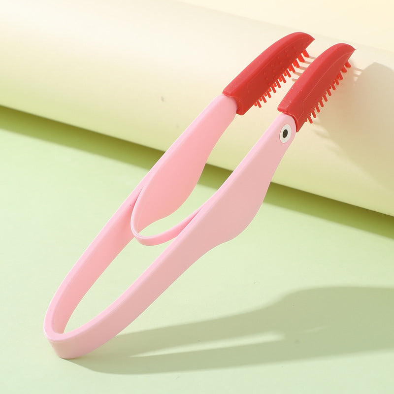 HKM-075219 Soft Silicone Pet Tear Stain Remover Brush for Dogs and Cats - Ergonomic Grooming Tool for Eye Area Care