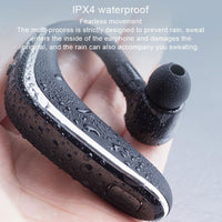 HKM-075283 Wireless Bluetooth Headset with Voice Control and Battery Display - Stereo Sound, Multi-Point Connection, Hanging Ear Design, 10m Range