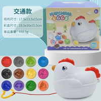 HKM-075539 Kids Educational Matching Egg Toy Set - 12 Pieces Color Recognition Sensory Play for Infants and Toddlers