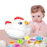 HKM-075539 Kids Educational Matching Egg Toy Set - 12 Pieces Color Recognition Sensory Play for Infants and Toddlers