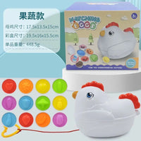 HKM-075539 Kids Educational Matching Egg Toy Set - 12 Pieces Color Recognition Sensory Play for Infants and Toddlers