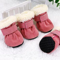HKM-075539 Waterproof Winter Dog Boots for Small Breeds - Anti-Slip, Washable & Comfy Footwear for Outdoor Use