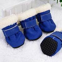 HKM-075539 Waterproof Winter Dog Boots for Small Breeds - Anti-Slip, Washable & Comfy Footwear for Outdoor Use