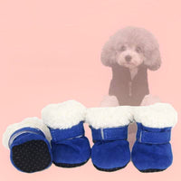 HKM-075539 Waterproof Winter Dog Boots for Small Breeds - Anti-Slip, Washable & Comfy Footwear for Outdoor Use