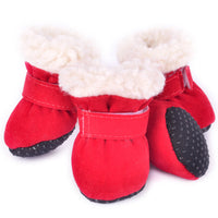 HKM-075539 Waterproof Winter Dog Boots for Small Breeds - Anti-Slip, Washable & Comfy Footwear for Outdoor Use