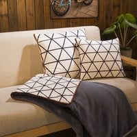 HKM-075603 Dual-Purpose Coral Fleece Cushion with Digital Printing - Machine Washable, 35x35cm & 45x45cm Sizes