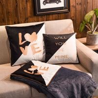 HKM-075603 Dual-Purpose Coral Fleece Cushion with Digital Printing - Machine Washable, 35x35cm & 45x45cm Sizes