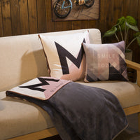 HKM-075603 Dual-Purpose Coral Fleece Cushion with Digital Printing - Machine Washable, 35x35cm & 45x45cm Sizes