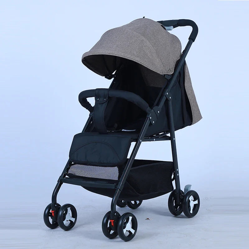 KTX-075731 Foldable 2-in-1 Baby Stroller for Infants and Toddlers, One-Hand Folding Design, Suitable for Ages 0-3 Years