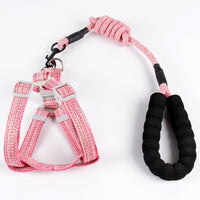 HKM-075731 Nylon Pet Leash with Adjustable Chest Strap and Comfortable EVA Handle