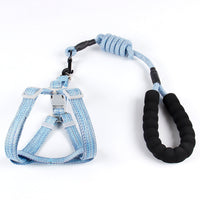 HKM-075731 Nylon Pet Leash with Adjustable Chest Strap and Comfortable EVA Handle