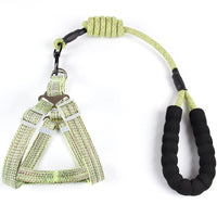 HKM-075731 Nylon Pet Leash with Adjustable Chest Strap and Comfortable EVA Handle
